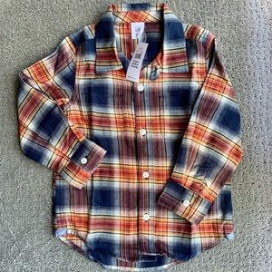 GAP Toddler Plaid Shirt NWT